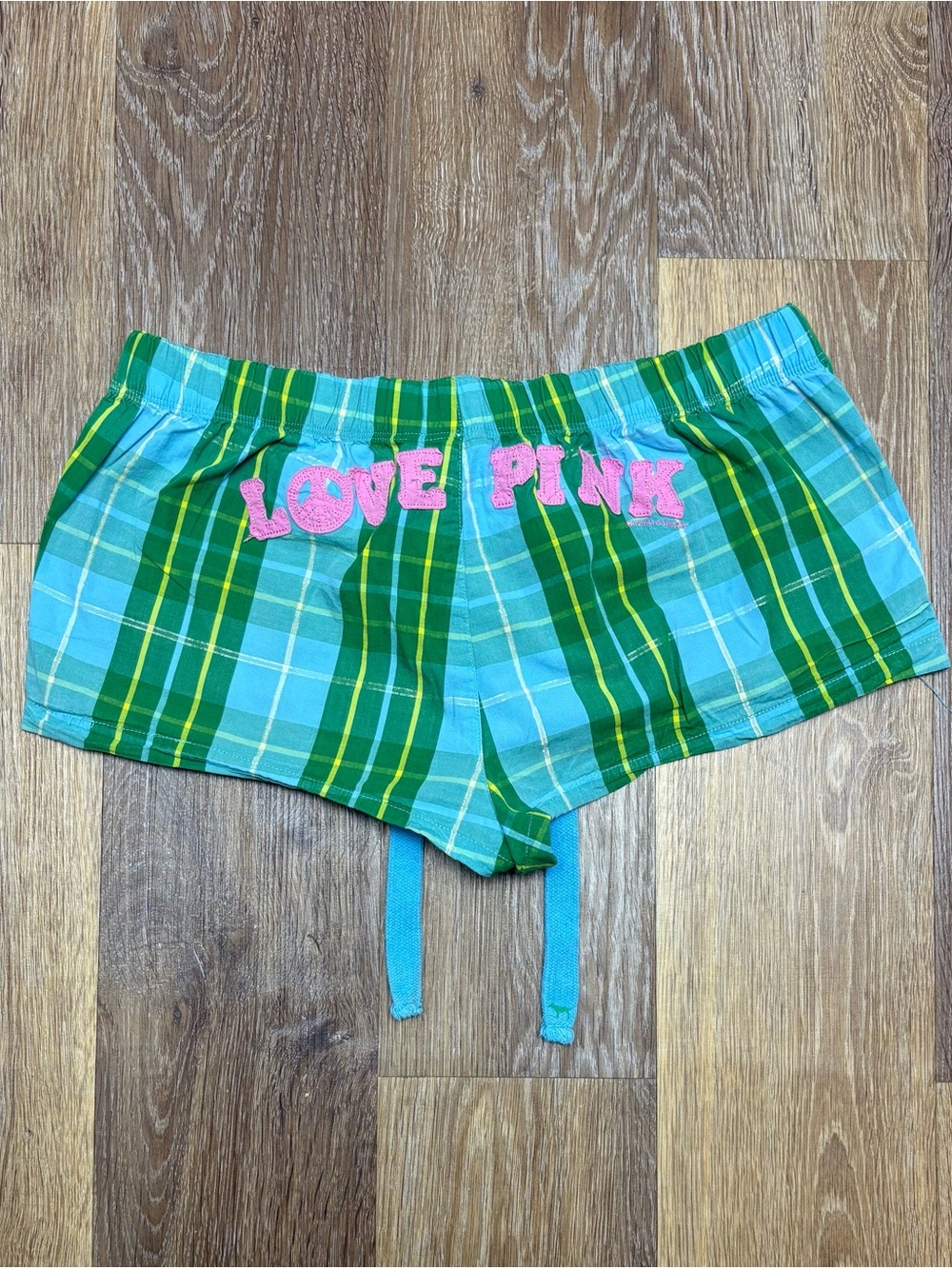 Y2K plaid boxer pajama Victoria secret Pink